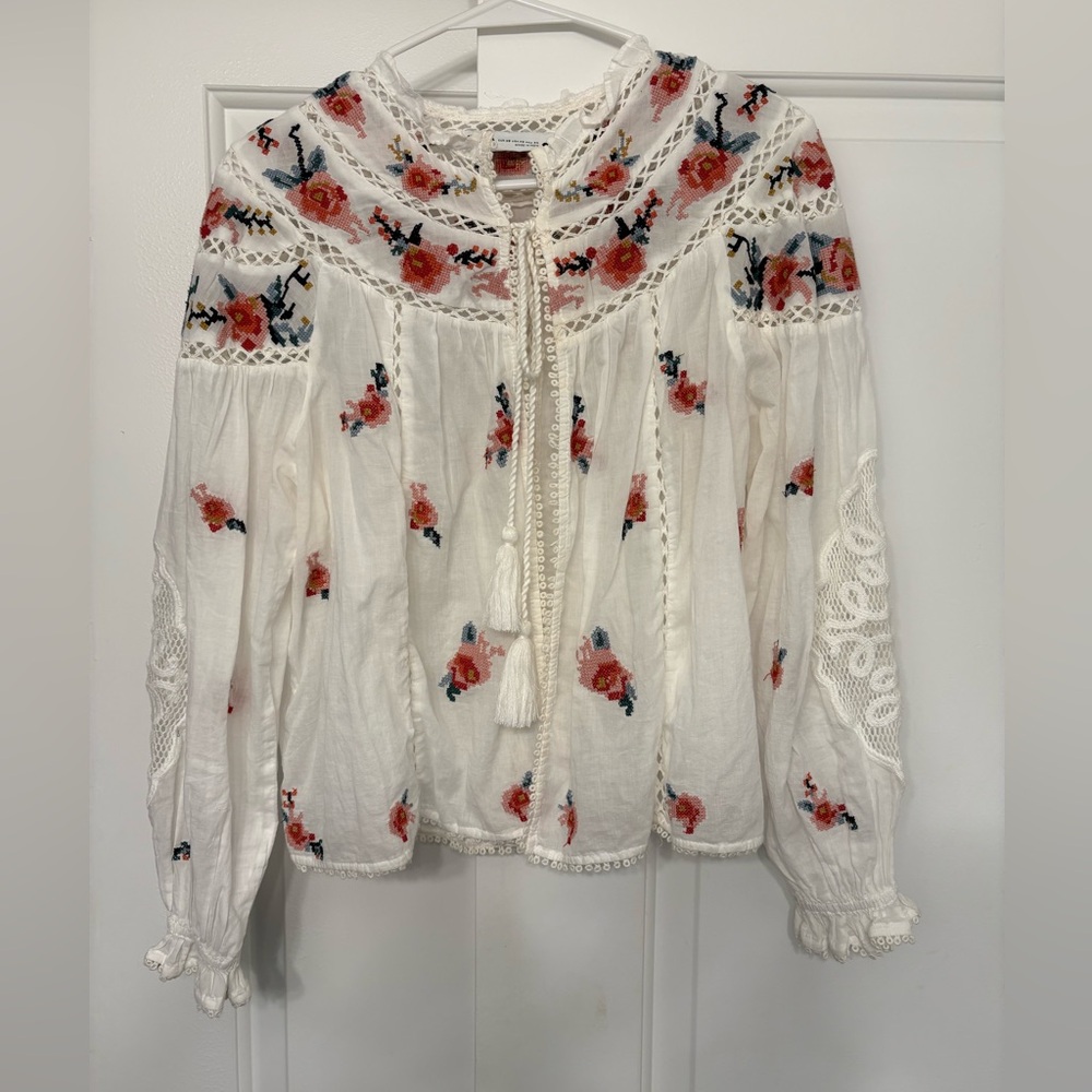 Embroidered top